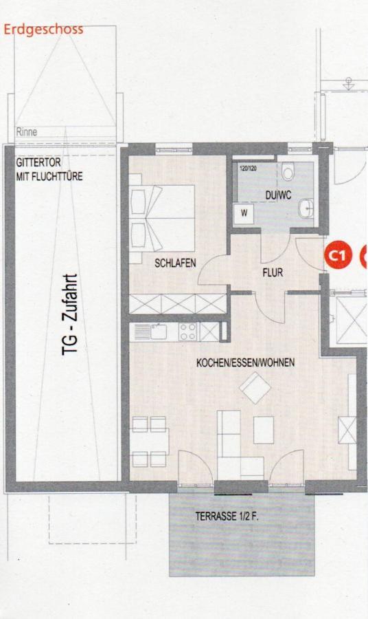 Appartamento Antike & Modern Deluxe 2 Mit Terrasse Leipheim Esterno foto